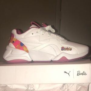 puma x barbie nova 90's block multi color sneakers